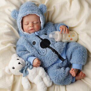 17 inch Soft Body Newborn Baby Dolls Poseable Limbs Real Life Baby Doll Boy